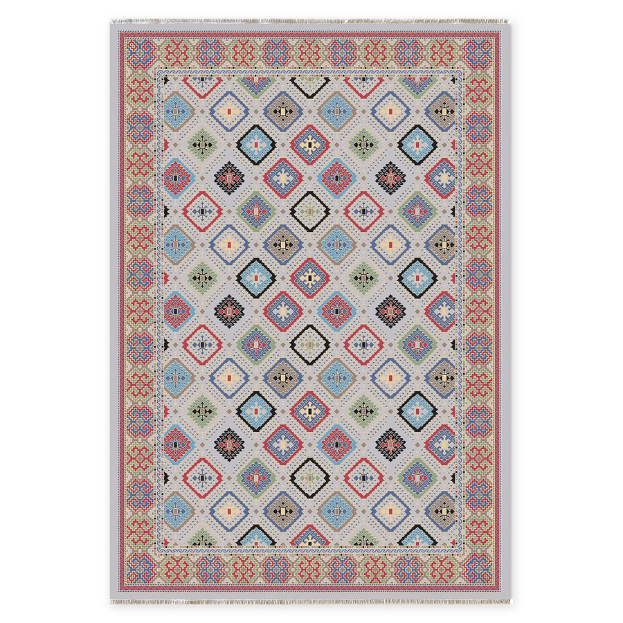 Premier Border Warm Gold Heritage Washable Rug