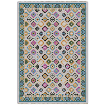 RW7062 washable chenille area rug viewed from above