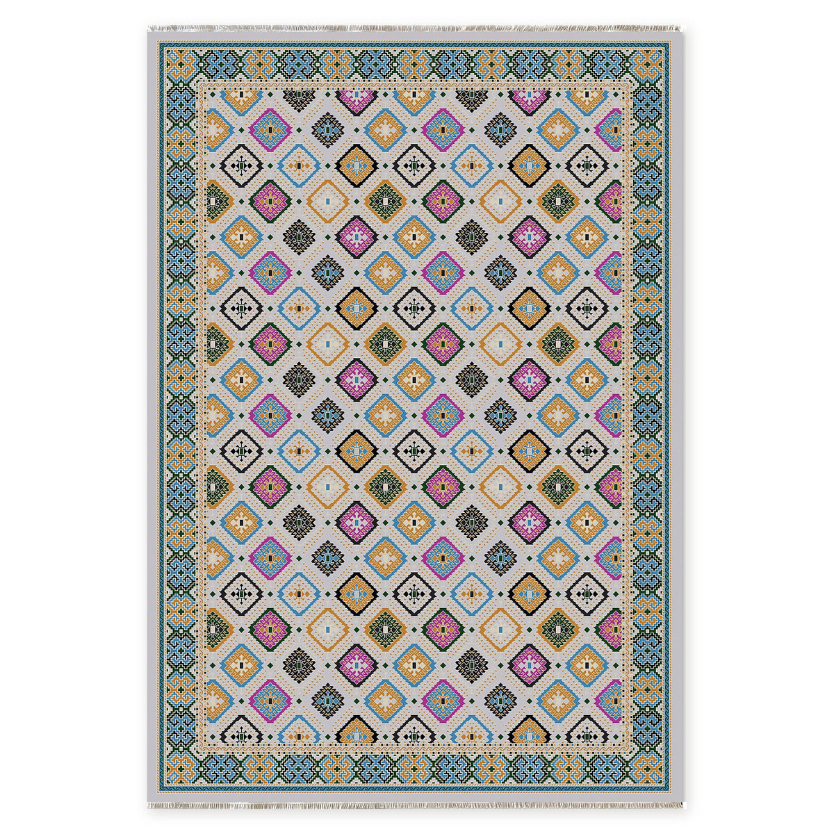 RW7062 rug — top view on white background