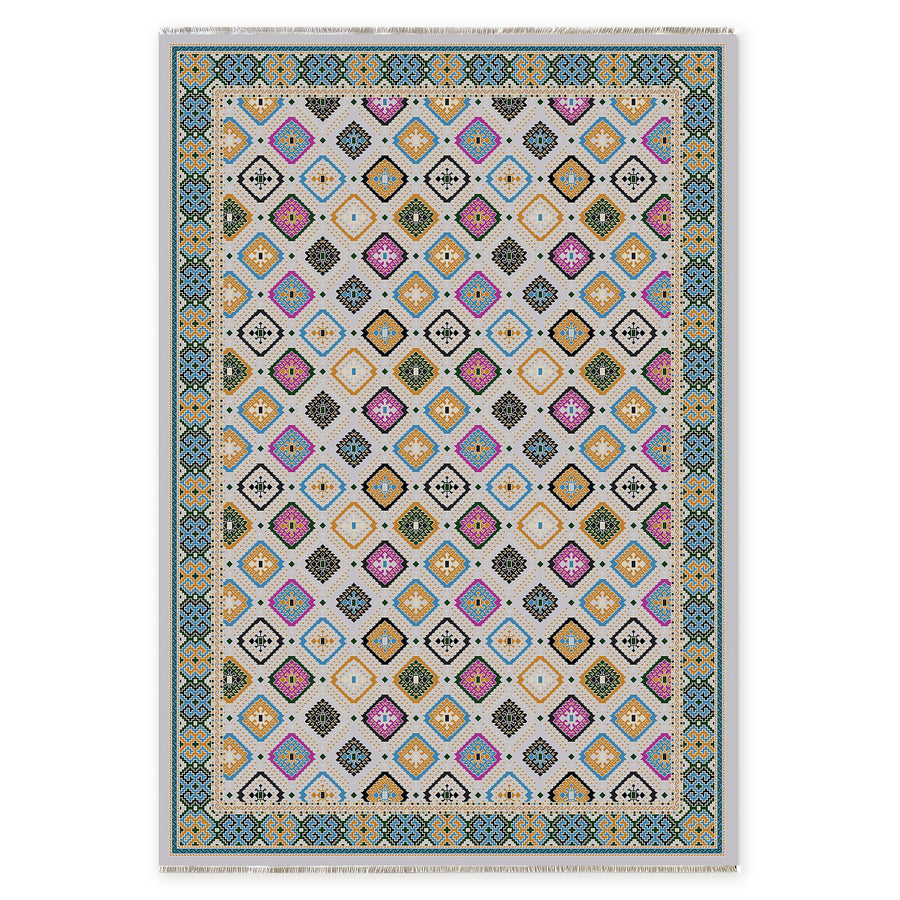 Evening Heritage Golden Ochre Washable Rug