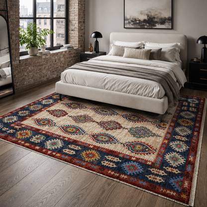 RW7071 washable chenille rug texture and pattern detail