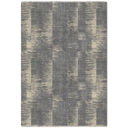 RW7079 washable chenille area rug viewed from above
