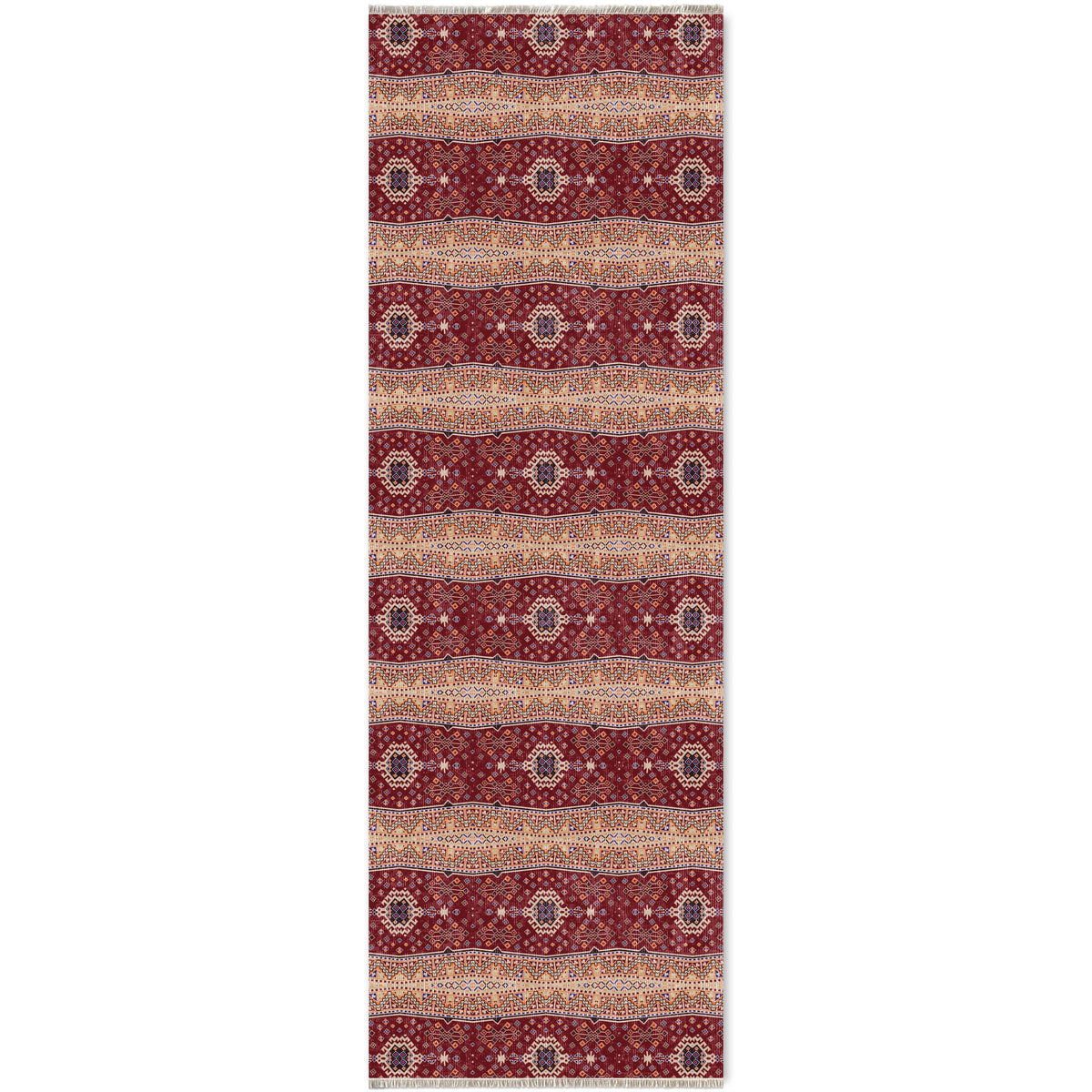 RW7080 washable chenille area rug viewed from above
