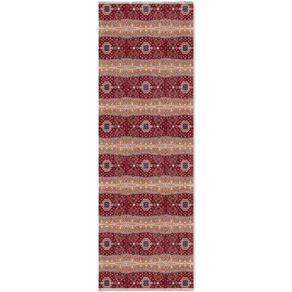 RW7080 washable chenille area rug viewed from above