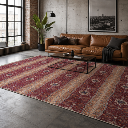 RW7080 washable chenille rug texture and pattern detail
