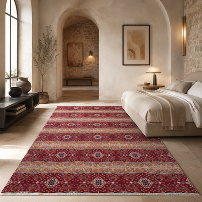 RW7080 washable chenille rug texture and pattern detail
