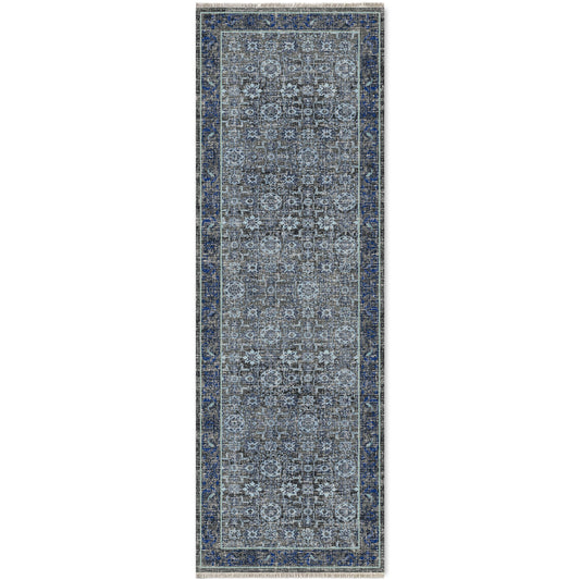 RW7082 washable chenille area rug viewed from above