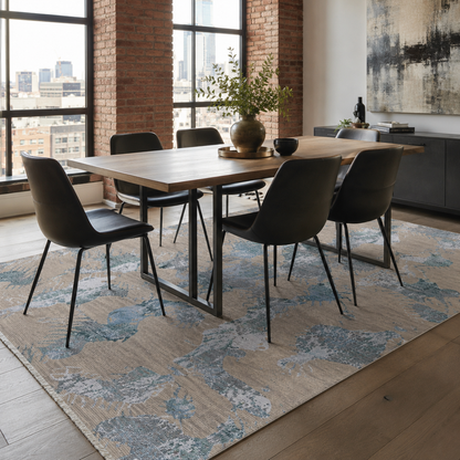 RW7083 washable chenille rug texture and pattern detail