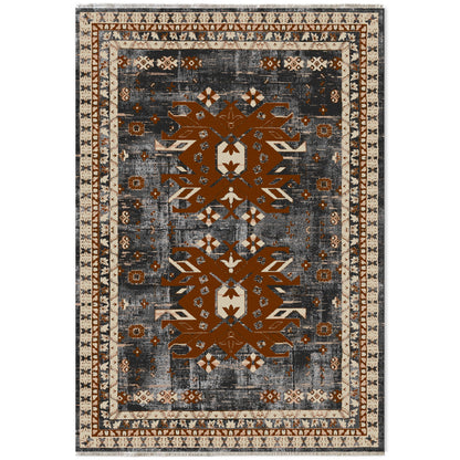 RW7084 washable chenille area rug viewed from above