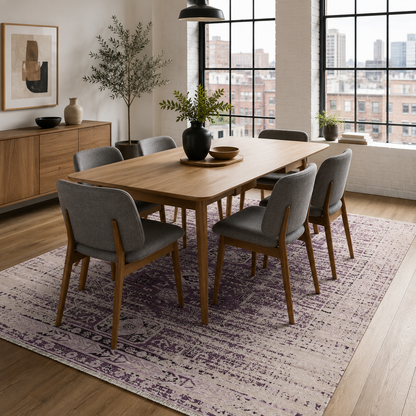 RW7085 washable chenille rug texture and pattern detail