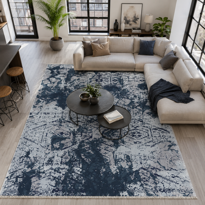 RW7087 washable chenille rug texture and pattern detail