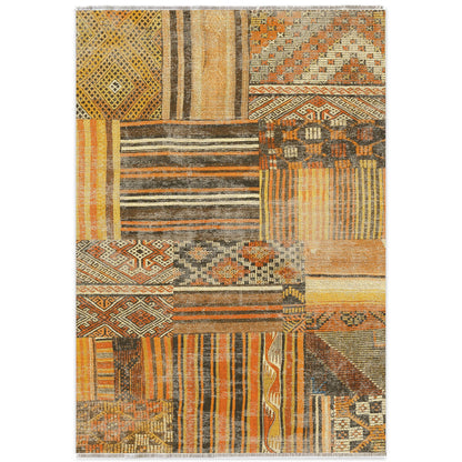 RW7091 washable chenille area rug viewed from above
