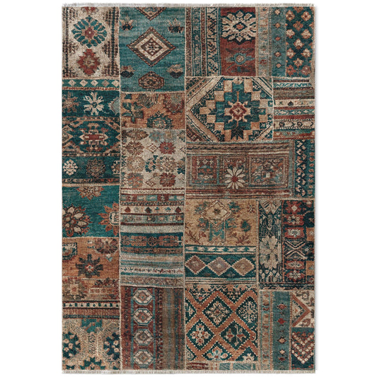 RW7095 washable chenille area rug viewed from above