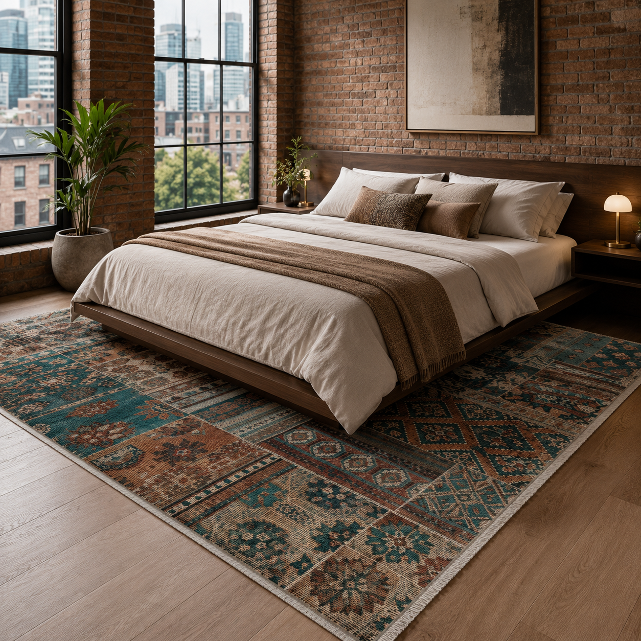 RW7095 washable chenille rug texture and pattern detail