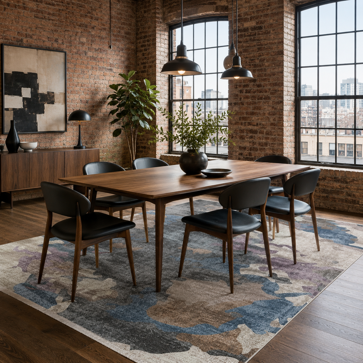 RW7100 washable chenille rug texture and pattern detail