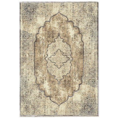 RW7103 washable chenille area rug viewed from above