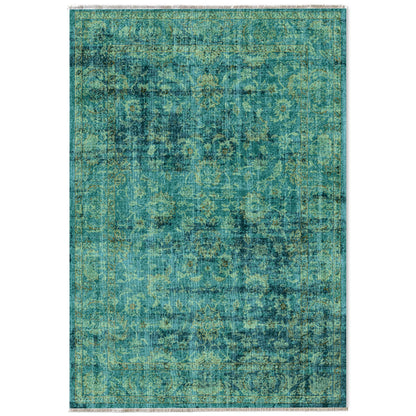 RW7104 washable chenille area rug viewed from above