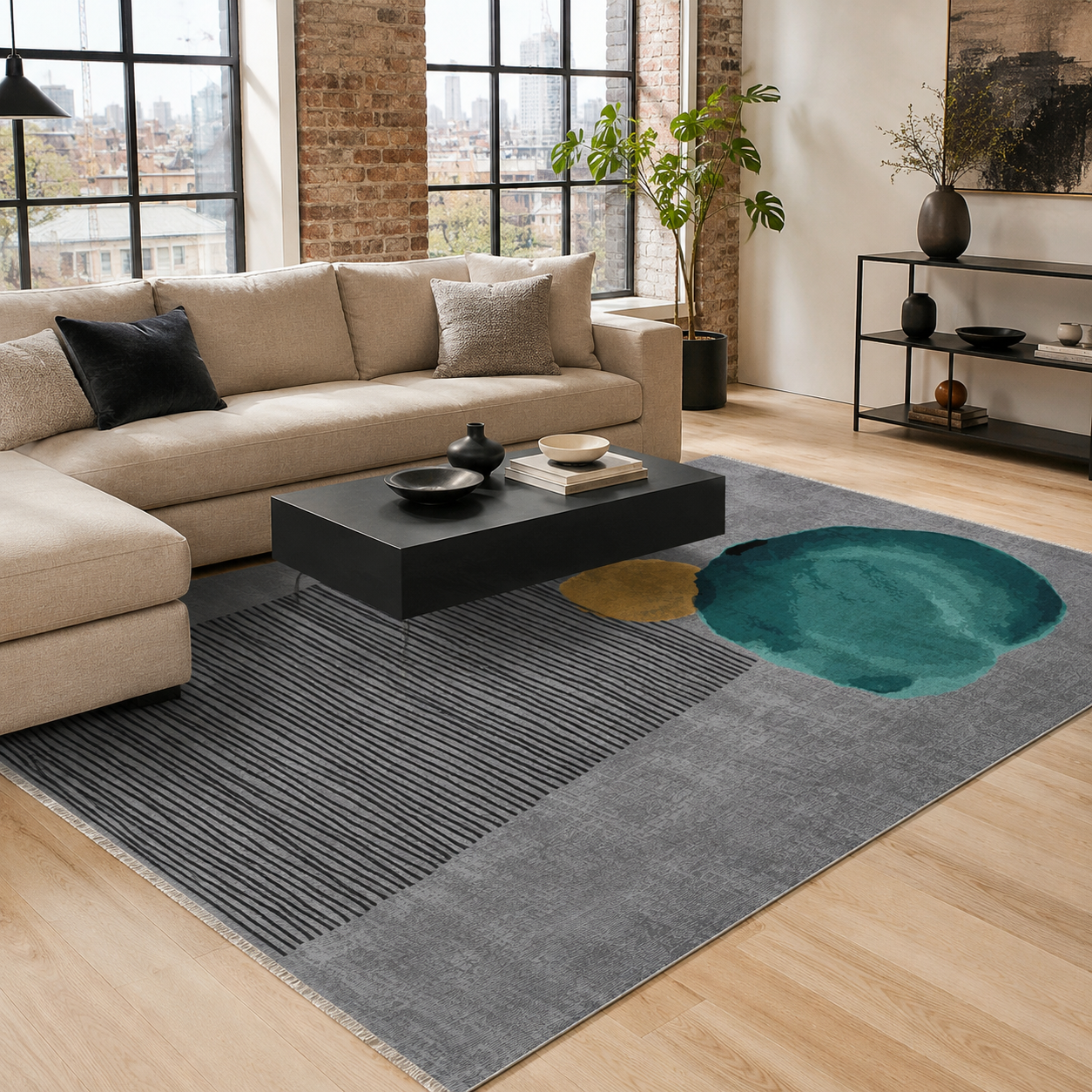 RW7106 washable chenille area rug