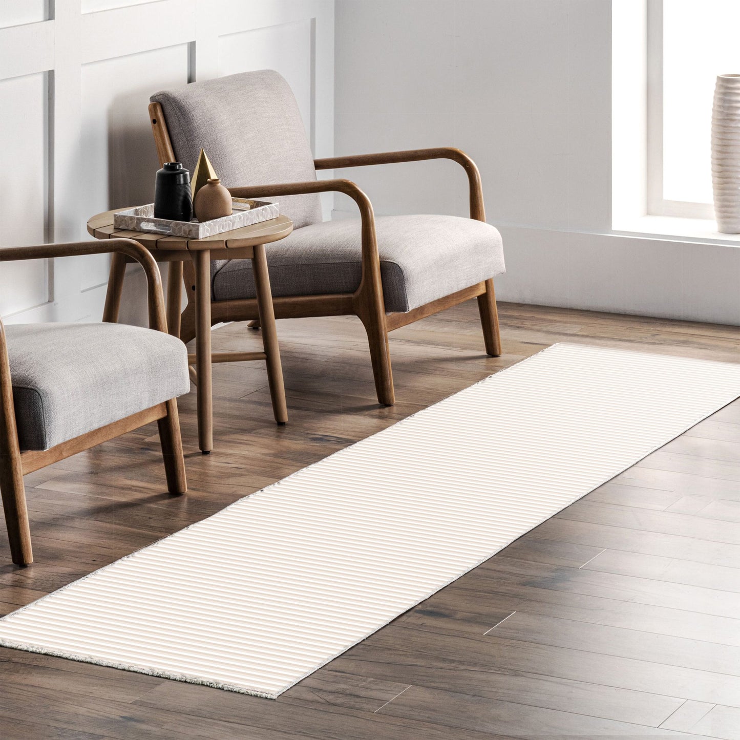 RW7110 washable chenille rug texture and pattern detail