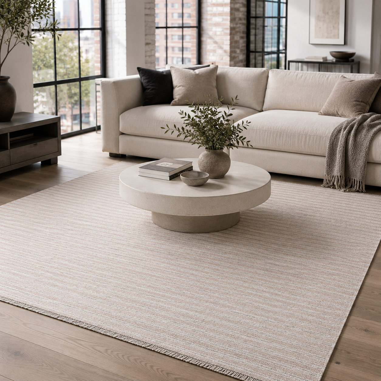 RW7111 washable chenille rug texture and pattern detail