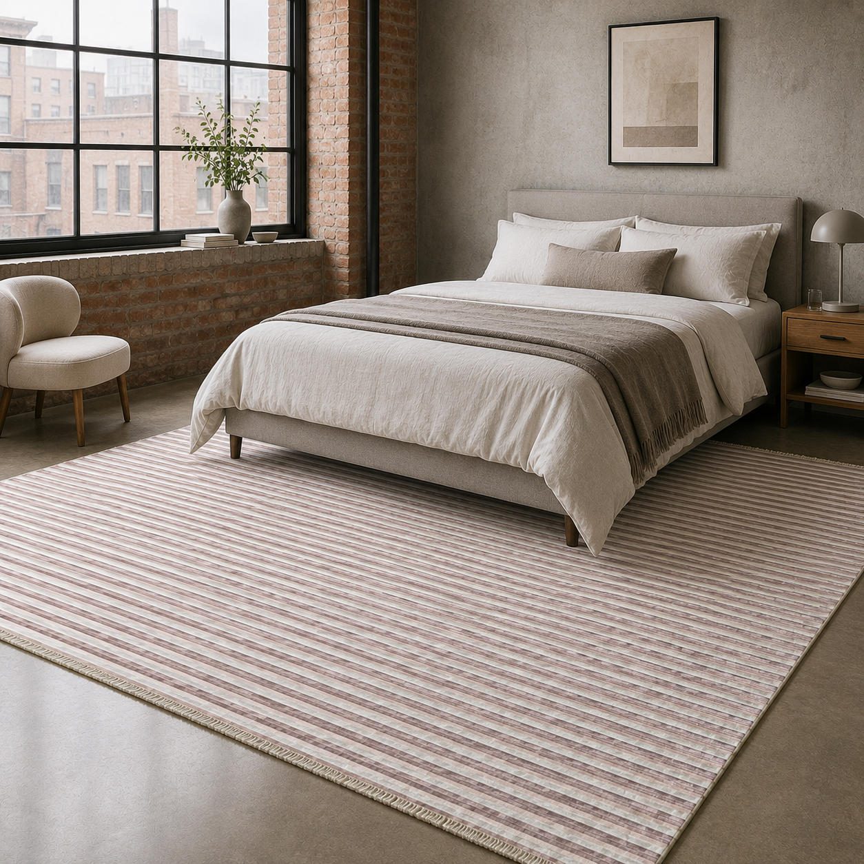 RW7112 washable chenille rug texture and pattern detail