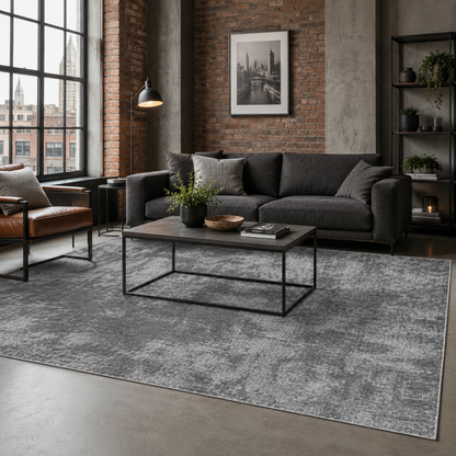 RW7117 washable chenille rug texture and pattern detail