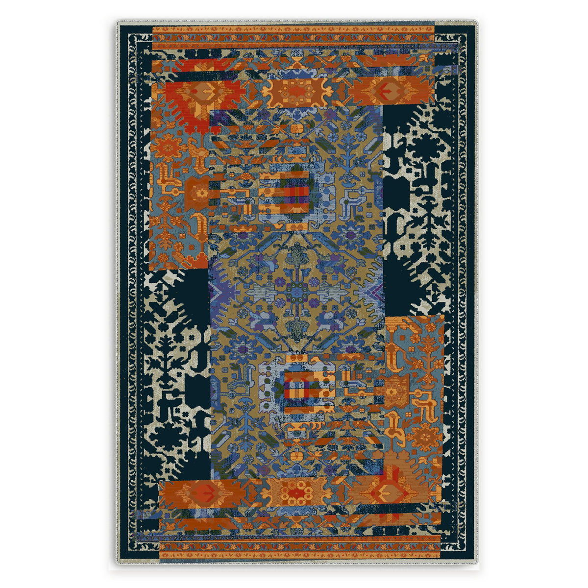 RW7119 rug — top view on white background