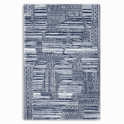 RW7120 washable chenille area rug viewed from above