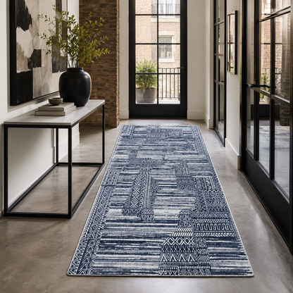 RW7120 washable chenille rug texture and pattern detail