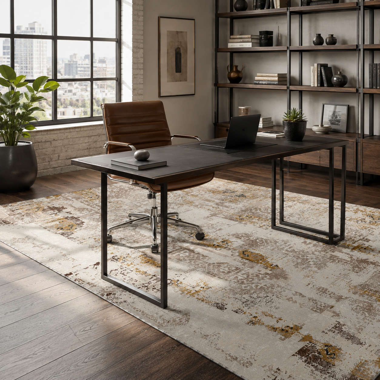 RW7121 washable chenille rug texture and pattern detail