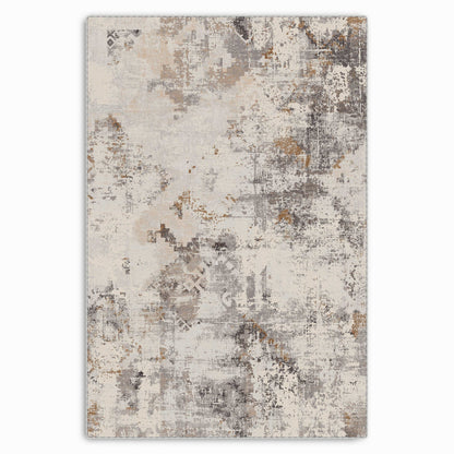 RW7122 washable chenille area rug viewed from above