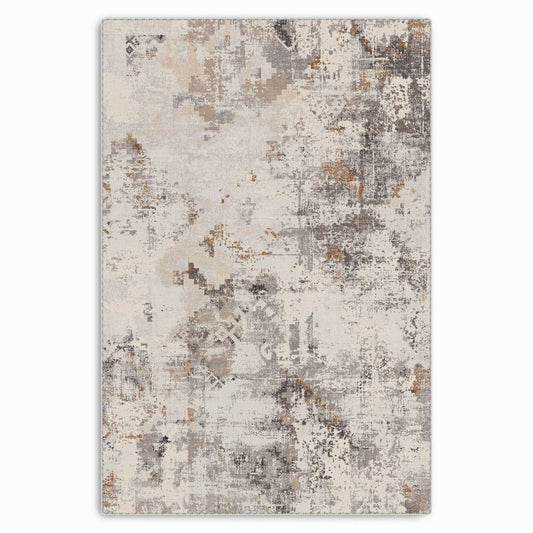 RW7122 washable chenille area rug viewed from above