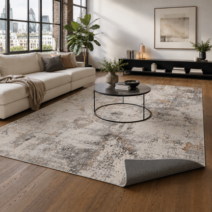 RW7122 washable chenille rug texture and pattern detail