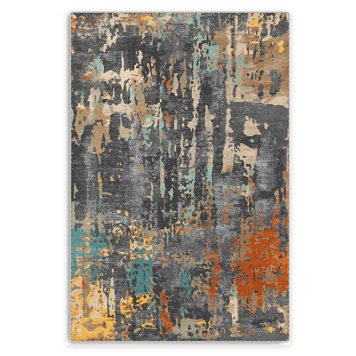 RW7126 rug — top view on white background