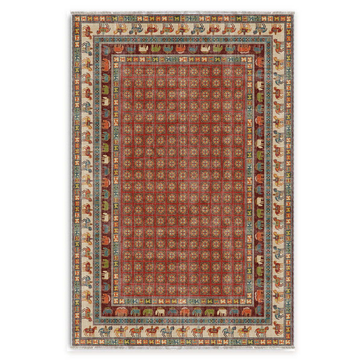 RW7130 rug — top view on white background