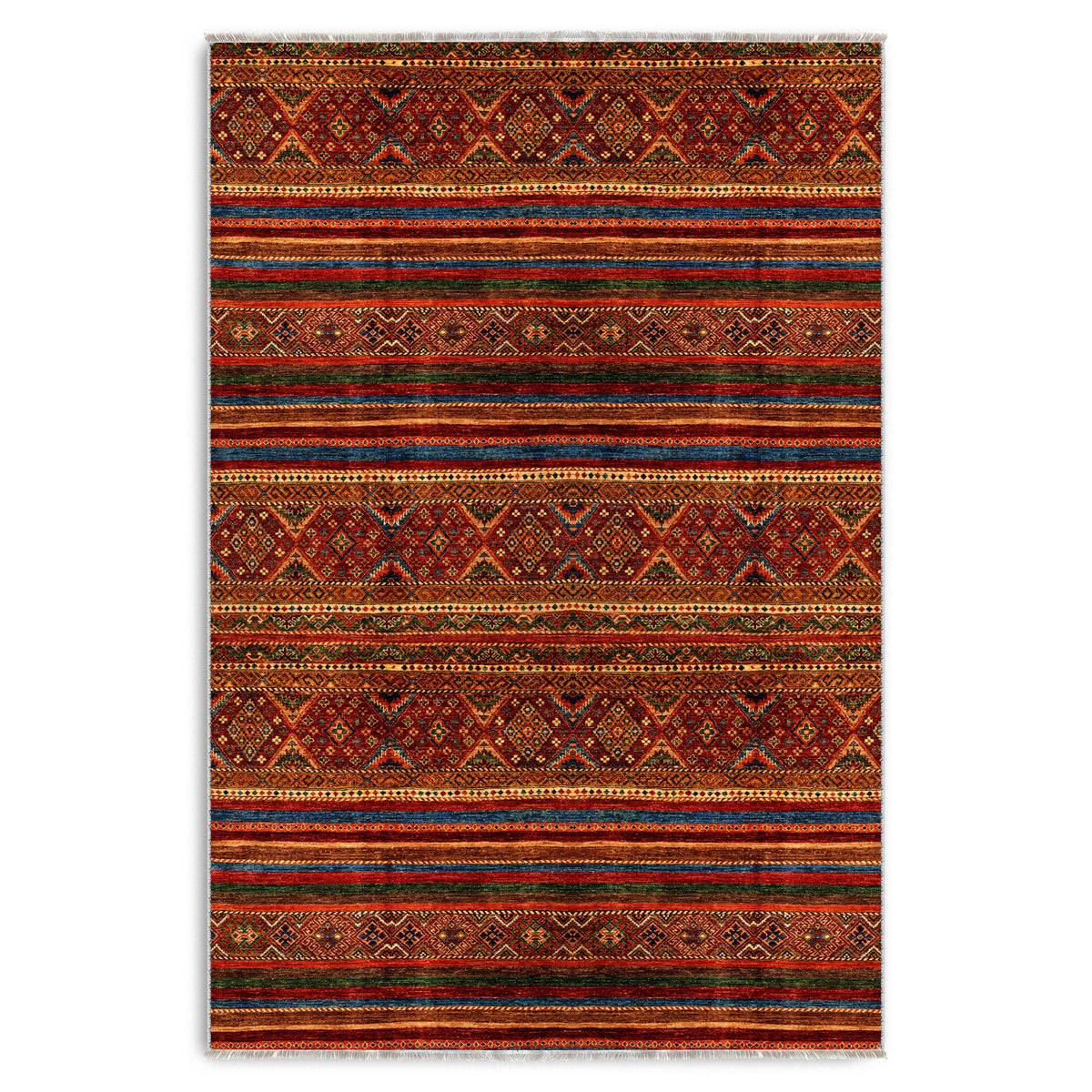 RW7133 washable chenille area rug viewed from above