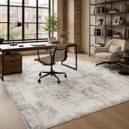 RW7134 washable chenille rug texture and pattern detail