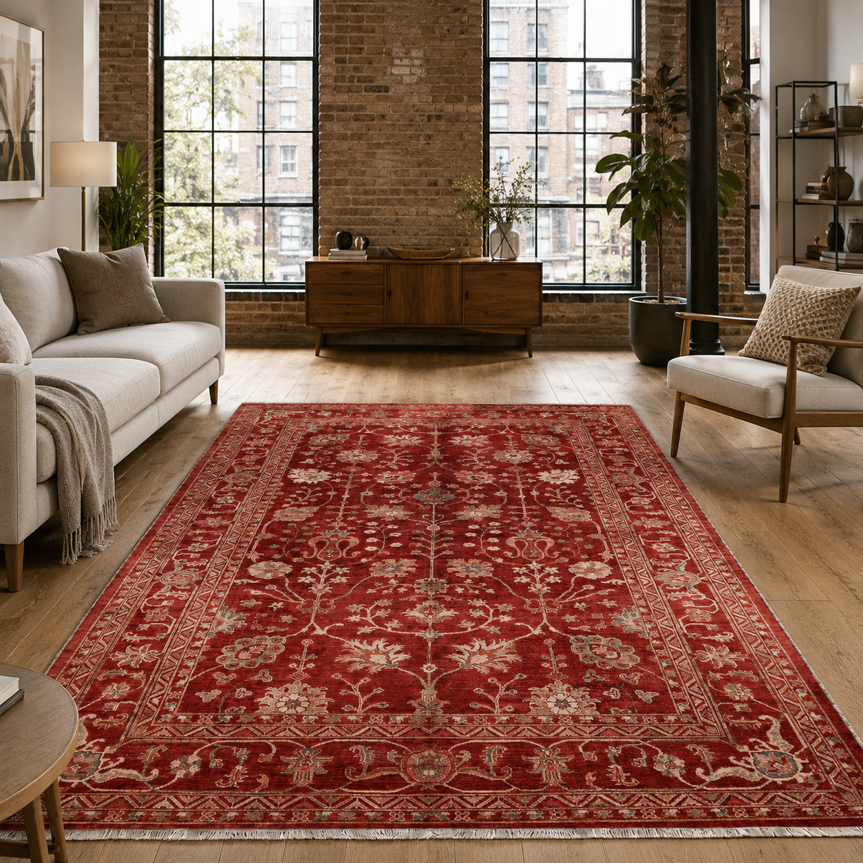 RW7135 washable chenille area rug