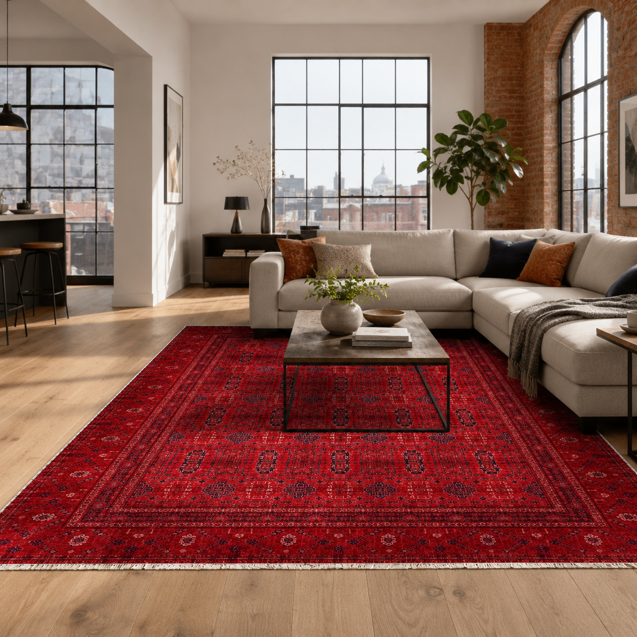 RW7138 washable chenille area rug
