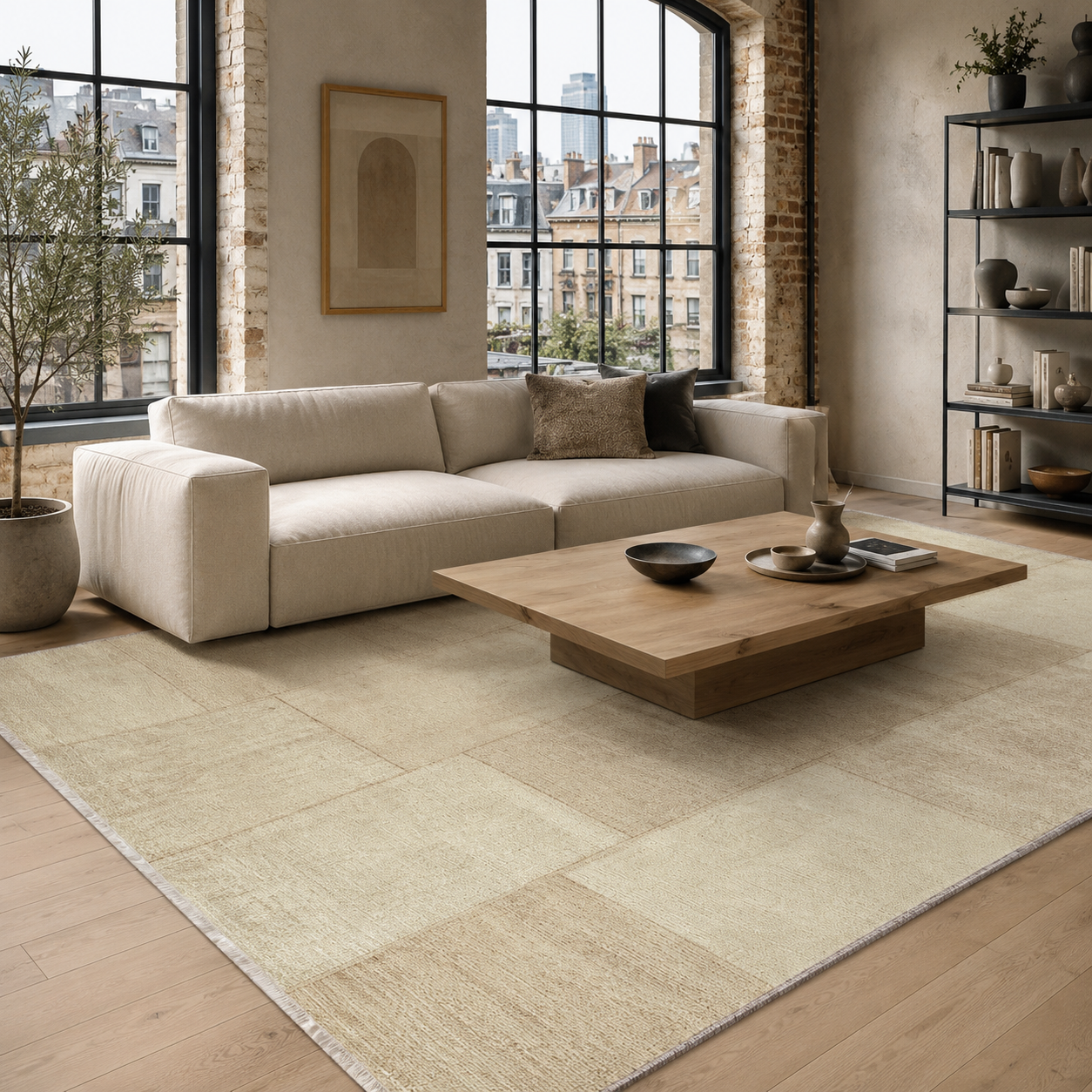 RW7139 washable chenille rug texture and pattern detail