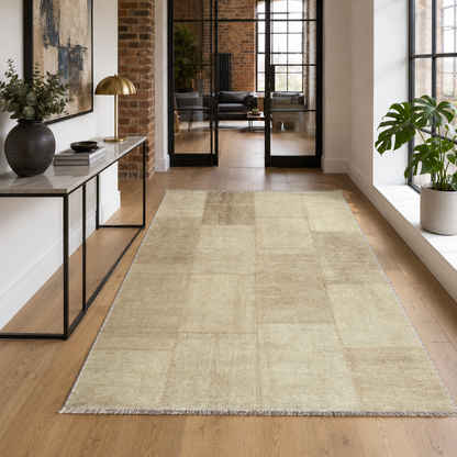 RW7139 washable chenille rug texture and pattern detail