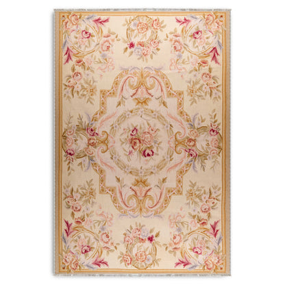RW7142 washable chenille area rug viewed from above