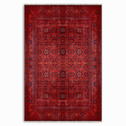 RW7143 washable chenille area rug viewed from above