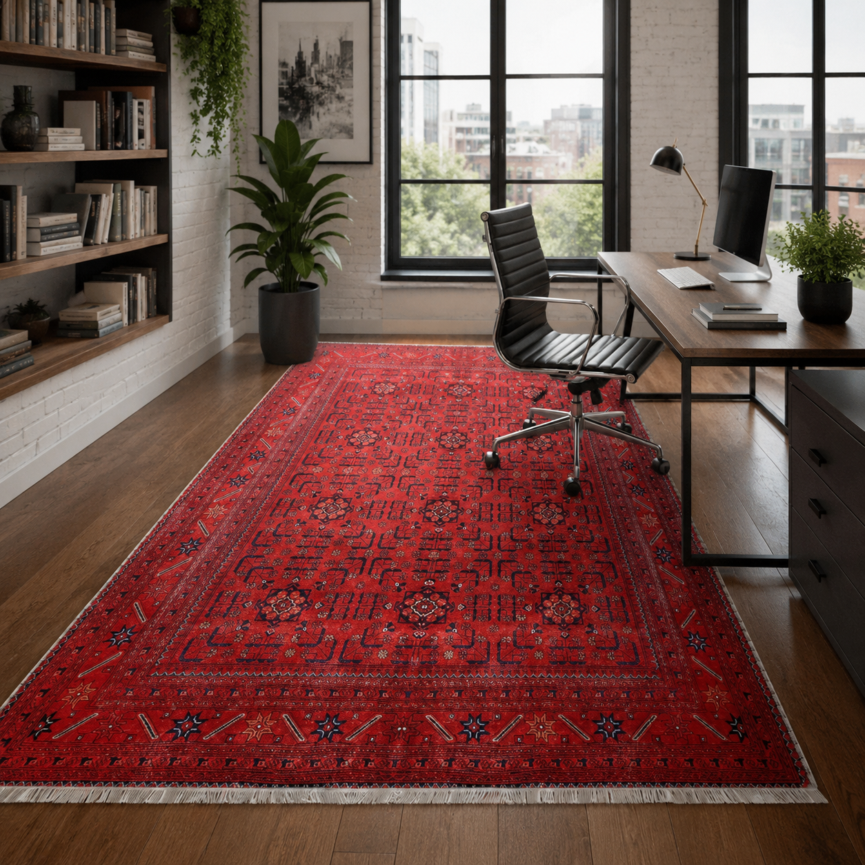RW7143 washable chenille rug texture and pattern detail