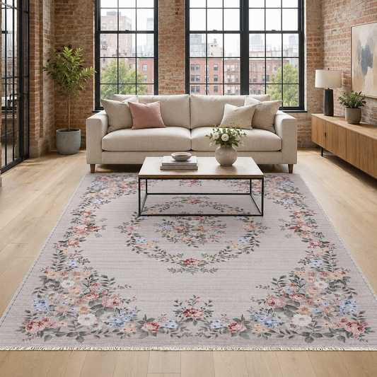 RW7145 washable chenille area rug