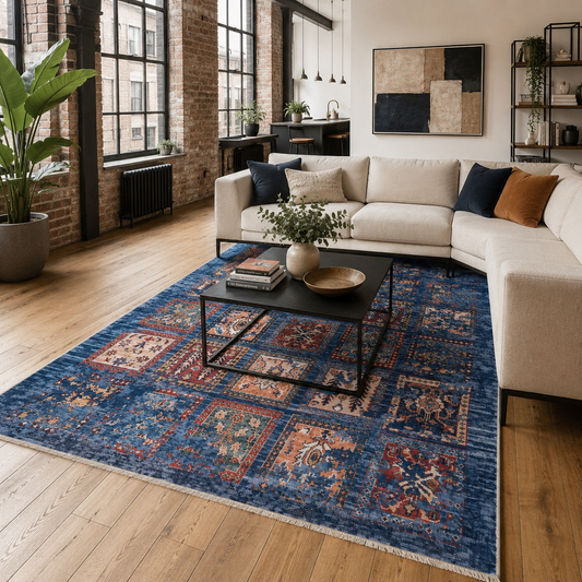 RW7147 washable chenille area rug