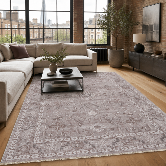 RW7148 washable chenille area rug