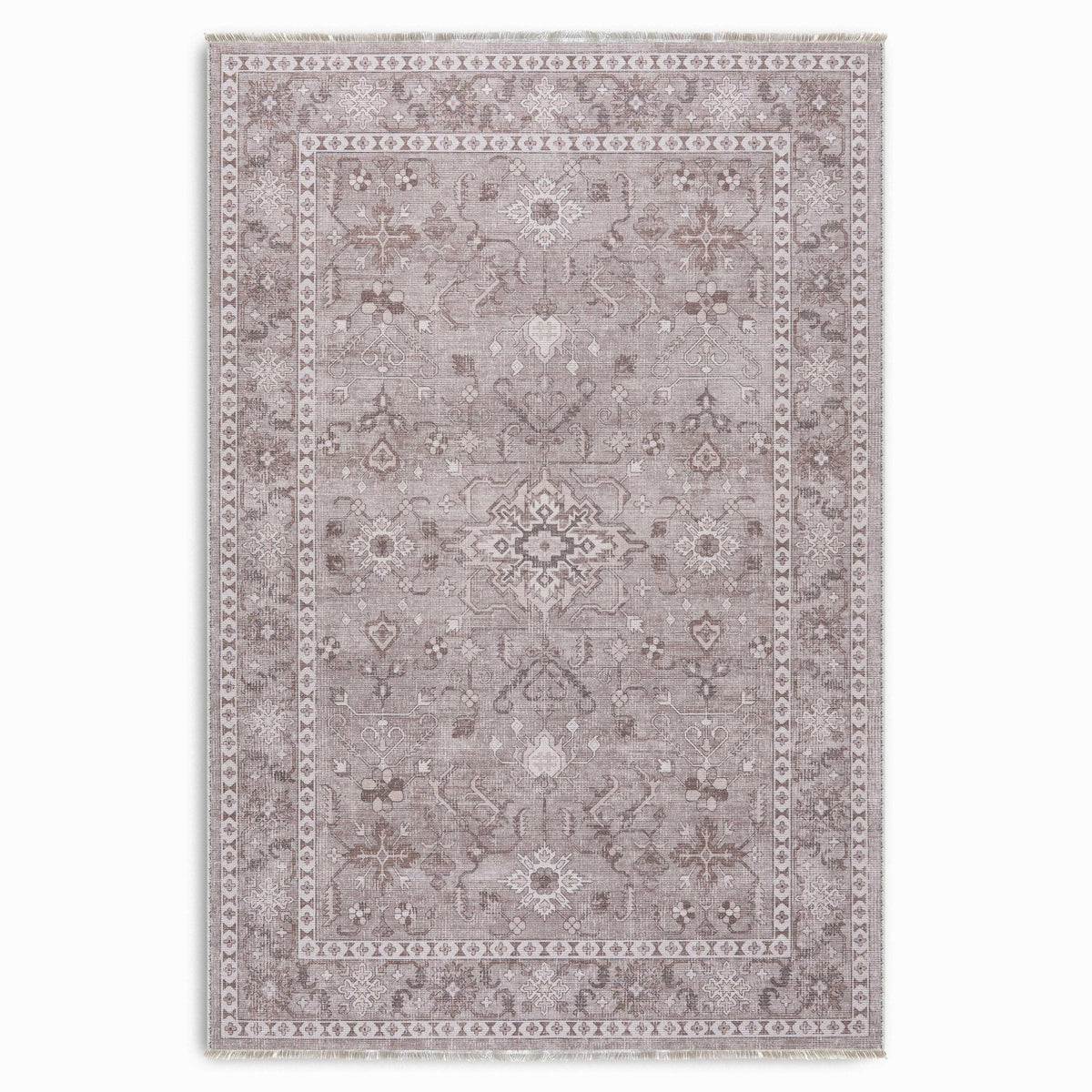 RW7148 washable chenille area rug viewed from above