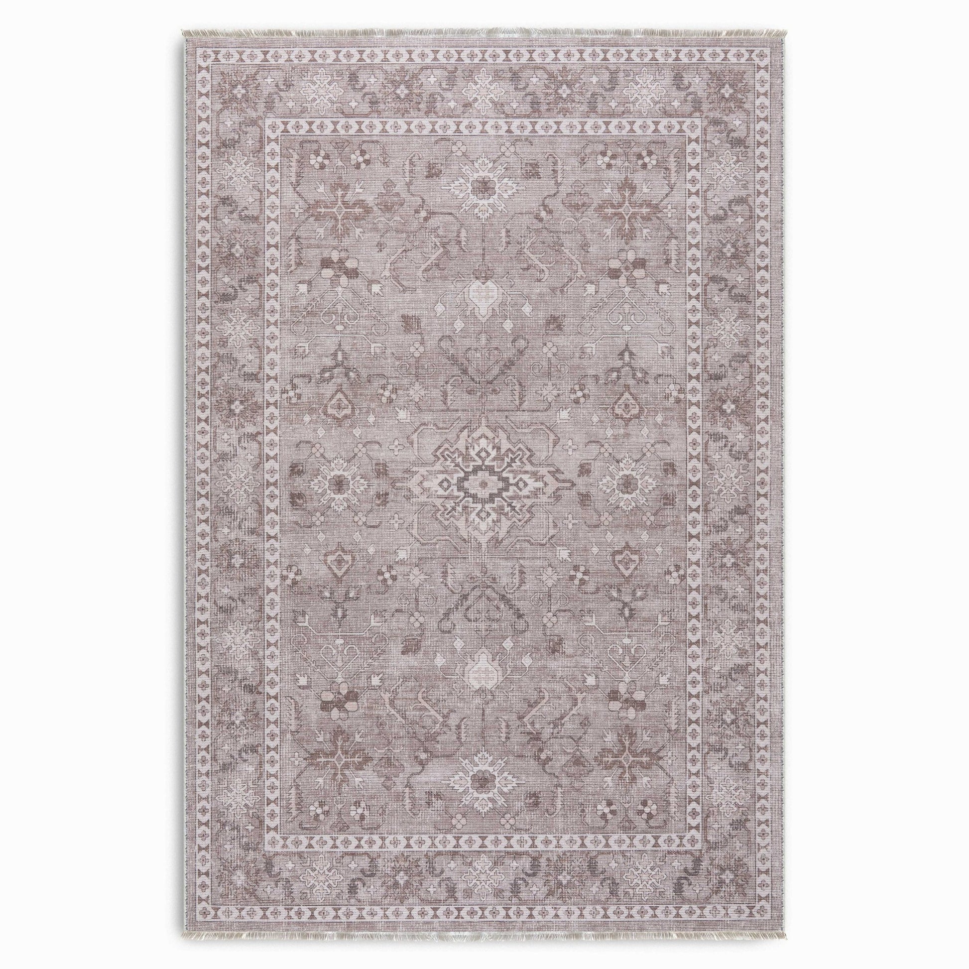 RW7148 washable chenille area rug viewed from above