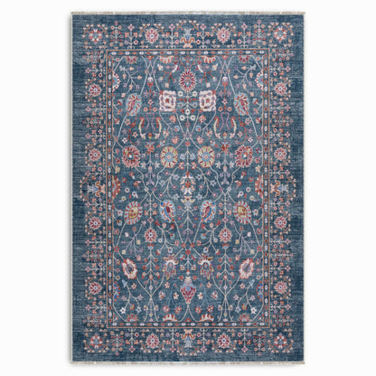 RW7150 washable chenille area rug viewed from above